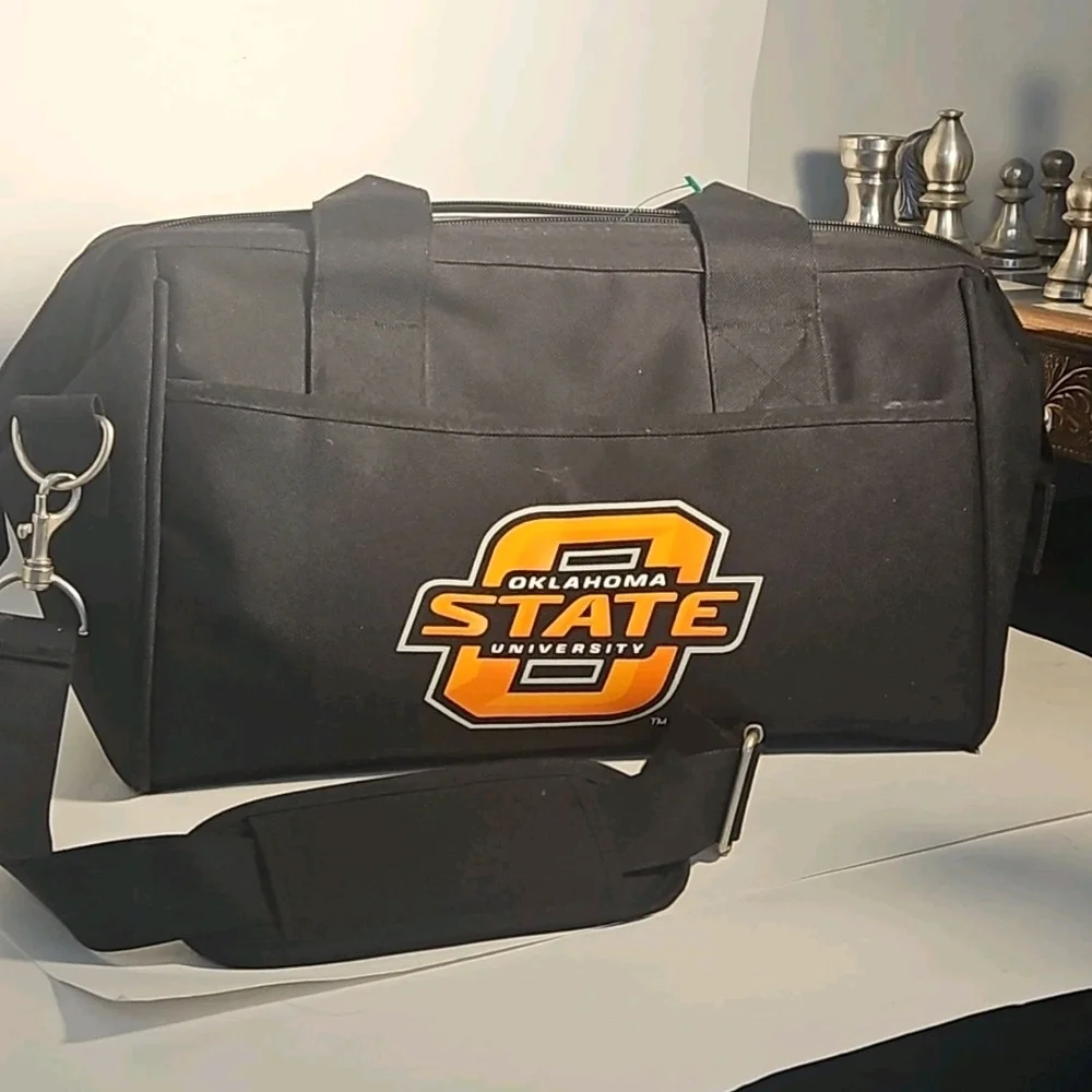 Oklahoma State Duffle Bag Blk Sz Medium Normcore Academia Boho Y2k Cottagec[Top]